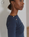 BASERANGE 25 Early Spring DISC Long Sleeve T-Shirt BAS-TODIL-RC-SP25-AMPERA BLUE